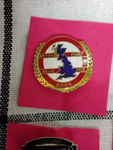 BELLE VUE  SPEEDWAY BADGE IN GOLD BRITISH FINAL 2006 - Picture 1 of 2
