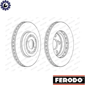 2x BRAKE DISC DDF1064C FOR TOYOTA CELICA AVENSIS/Liftback 3S-GE/FE 1AZ 2.0L 4cyl - Picture 1 of 7