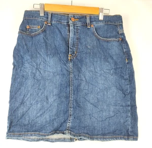 Falda recta vaquera clásica Dickies para mujer talla 14 azul algodón elástico - Imagen 1 de 8