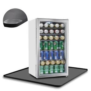 Mini Fridge Silicone Mat with Raised Edge, 24''x24'' Heavy Duty Under Refrige... - Picture 1 of 8