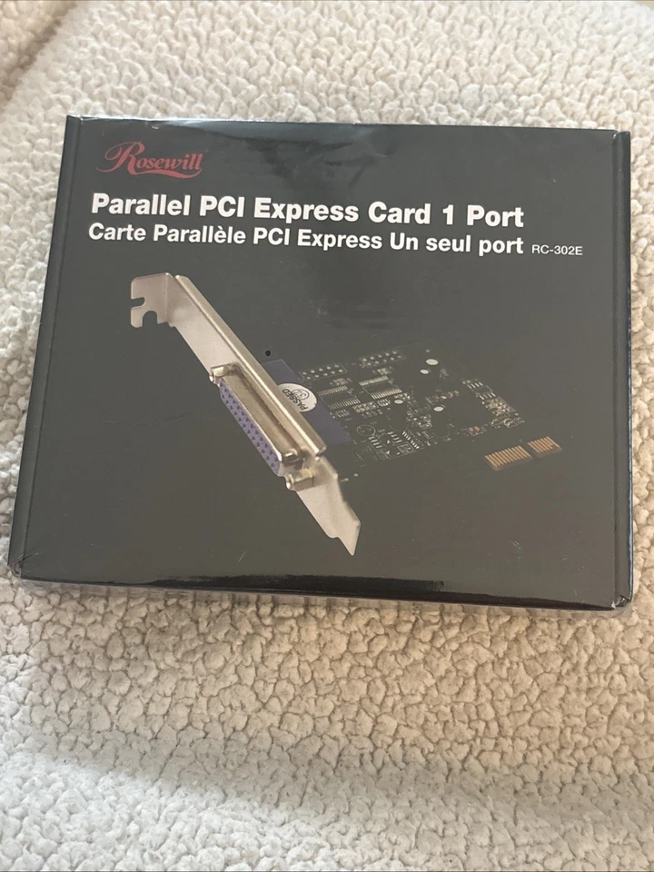 Rosewill RC-302E Parallel IEEE 1284 Port PnP Add-On Card PCI-E x1 (BRAND NEW) - Image 1 of 1
