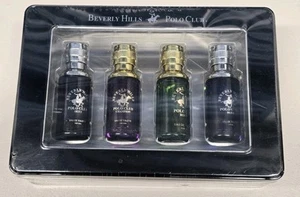 Beverly Hills Polo Club Eau De Toilette Men 4pc Gift Set Tin Sexy Blue Rogue - Picture 1 of 9
