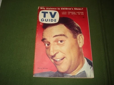 1955 TV Guide April 16  Garry Moore, PHILADELPHIA EDITION - Image 1 of 4