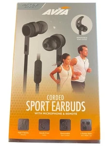 AVIA Wired In-Ear Sports Earbuds with Microphone - Picture 1 of 3