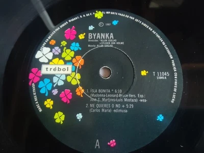 BYANKA "Isla Bonita" Madonna Spanish Version 12" EP 4 Songs 1987 Trebol Mexico - Image 1 of 4