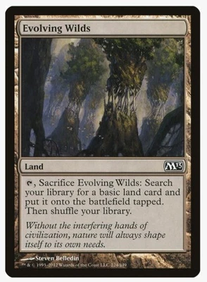 Evolving Wilds | MTG M13 LP | Pauper EDH Staple Fetch Land Mana Fixing Landfall - Image 1 of 3