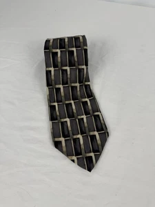 Pastime By Arrow Blue Geometric 100% Imported Silk Tie - Picture 1 of 3
