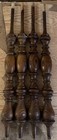 4 Vtg Oak Balusters Wood Architectural Salvage Spindle Post 19.25” Tall Crafter