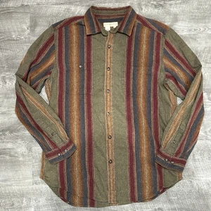 Territory Ahead Hemd Herren Large Baumwolle Southwestern Ranch Cowboy gestreift Granola - Bild 1 von 15