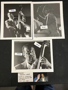 RAY BROWN, JAZZ BASSIST 8X10 B&W 3 PHOTOS, 1988, BY NORIYOSHI KANDA, TOKYO JAPAN - Picture 1 of 4