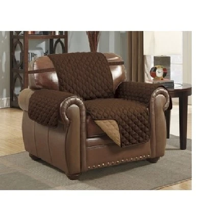 Linen Store Quilted Reversible Microfiber Furniture Protector Cover Chair - Image 1 of 2