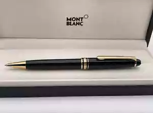 Bolígrafo Original Montblanc Meisterstuck 164R Classique Acabado Dorado-Caja Nueva - Imagen 1 de 5