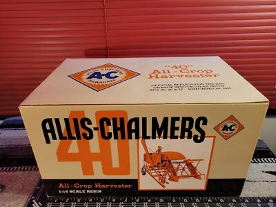 Allis Chalmers All Crop 40 Harvester 1/16 Resin Implement Replica by SpecCast - Image 1 of 4