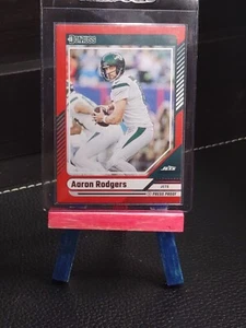 2024 Panini Donruss- Aaron Rodgers #110 Red Press Proof  - Picture 1 of 2