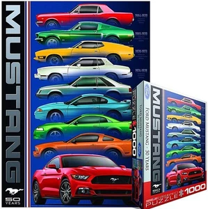 Ford Mustang 50 Years 9 Types 1000 piece jigsaw puzzle 68mm x 49mm (pz) - Picture 1 of 1