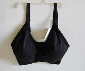 Bra Wireless Padded Sports/Yoga with Adjustable Straps (Black) New - Picture 1 of 6