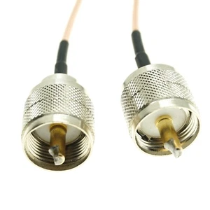 UHF male to UHF male PL259 crimp connector lot RF Coaxial wire Coax Cable RG316 - Picture 1 of 6