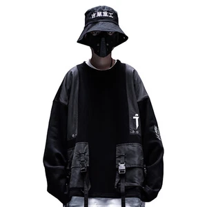Niepce Japanese Streetwear Kanji Sweatshirt Techwear Pullover - Picture 1 of 10