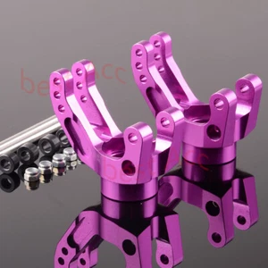 Purple 2PCS REAR C-HUB ALUMINUM HPI SAVAGE X XL 21 25 SS 4.6 5.9 FLUX RC Car - Picture 1 of 5