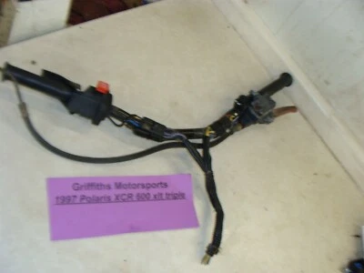 Polaris XCR xc XLT 600 1997 triple cuña OEM barras manillar palancas interruptor de pulgar Foto 1 de 4