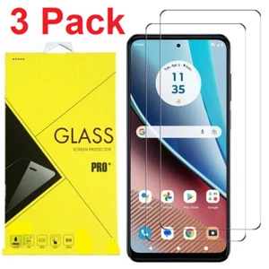 3X Screen Protector For Motorola Moto G13 G15 G23 G73 E13 E14 E15 Tempered Glass - Picture 1 of 4