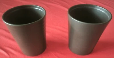 2 Stück  Blumentopf Ø 10cm x 11cm hoch  z.B. Orchidee - Bild 1 von 4