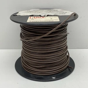 (500ft) Carol 14AWG Stranded Brown MTW Copper Wire 600V #14 Gauge - Picture 1 of 12