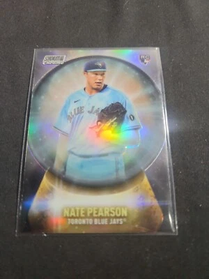 Topps MLB Stadium Club Chrome 2021 Nate Pearson Blue Jays Crystal Ball Refractor - Image 1 of 2