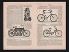 Lithografie 1908, Fahrrad. Columbia Gritzner Wanderer