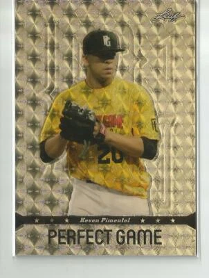 2013 Leaf Perfect Game Metal Gold Vinyl Superfractor Keven Pimentel #ed 1 / 1 - Image 1 of 2