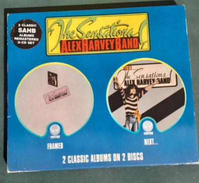 The Sensational ALEX HARVEY BAND álbum doble "Enmarcado" y CD 'Siguiente' en muy buena condición Foto 1 de 2
