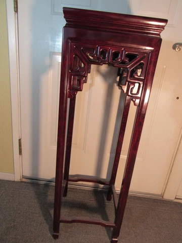 Gorgeous Chinese vintage rosewood display stand LOCAL PICKUP Cover