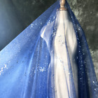 Tissu maille dentelle à paillettes brillantes à faire soi-même voile robe de mariée jupes rideau paillettes couture