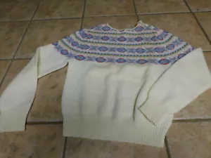 Vintage 80er Jahre DAMEN S.M.L. SPORT LTD 100% REINE WOLLE SHETLAND PULLOVER GR. S - Bild 1 von 10