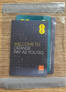 Carte SIM UK Orange Network Pay as you go - Photo 1 sur 2