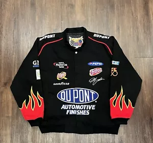 Vintage 90s Jeff Hamilton Jeff Gordon #24 Dupont Flame Racing Jacket - Sz XXL - Picture 1 of 9