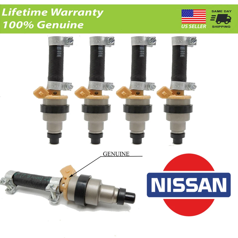 X4 INYECTORES DE COMBUSTIBLE NISSAN 200SX 2.0 1983-1982 enviados el mismo día Foto 1 de 1