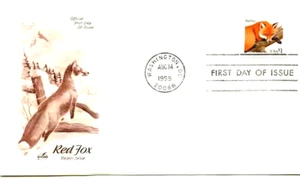 $1.00 RED FOX 1998 ARTCRAFT CACHET FDC  #3036 VF UNADDR - Picture 1 of 1