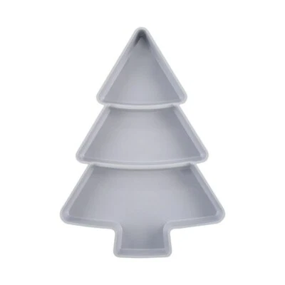 Christmas Tree Shape Nuts Dry Fruits Plastic Plate Wedding Party Dessert Tray - Image 1 of 4