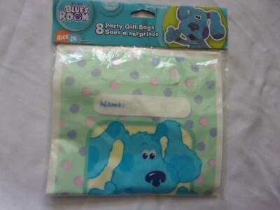 NIP-Nick Jr-Blue's Clues комната подарок на день рождения/лут сумки - 8 штук упаковка 6,5 дюйма x 9 дюймов - Изображение 1 из 2