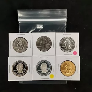 2002 Missouri State Quarters Set! 6 Different coins! 1 90% silver!! L869 - Picture 1 of 2