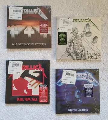 Metallica CD Master Of Puppets And Justice For All Ride The Lightning... - image 1 of 4