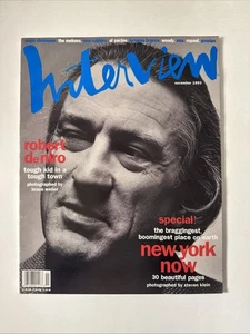 Vintage Robert De Niro - Andy Warhol's INTERVIEW MAGAZINE Nov 1993 - No Label - Picture 1 of 6