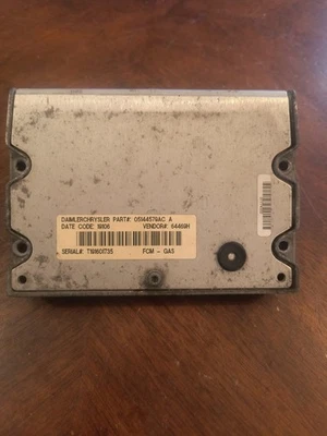 2006 2007 Town & Country Dodge Grand Caravan  Front Control Module 05144579AC A - Image 1 of 4