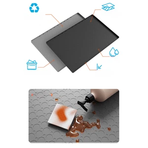 NonSlip Silicone Sink Mat Heat Resistant Kitchen Protector Grey Silicone - Picture 1 of 10