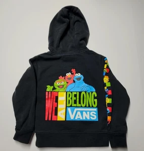 Vans x Sesamstraße Kleinkind 3T schwarz Pullover Hoodie limitierte Auflage Elmo gebraucht, in einwandfreiem Zustand - Bild 1 von 9