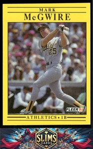 1991 Fleer Oakland Athletics Mark McGwire #17 - Picture 1 of 2