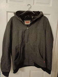 Levi's Herren Sherpa Shell Jacke Mantel Größe L Grau - Bild 1 von 10