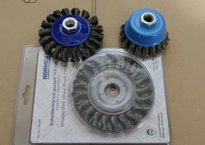 3  Drahtbürsten für die Flex Rundbürste , gezopfte Topfbürste , Kegelbürste .... - Bild 1 von 5