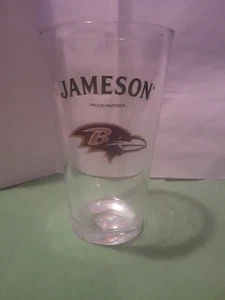 Seltenes Baltimore Ravens NFL LOGO JAMESON Irish Whiskey Bar Promo Pint Bierglas - Bild 1 von 9